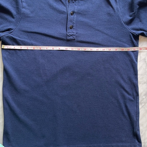 Taylor Stitch Heavy Bag Henley in Navy - Picture 6 of 8